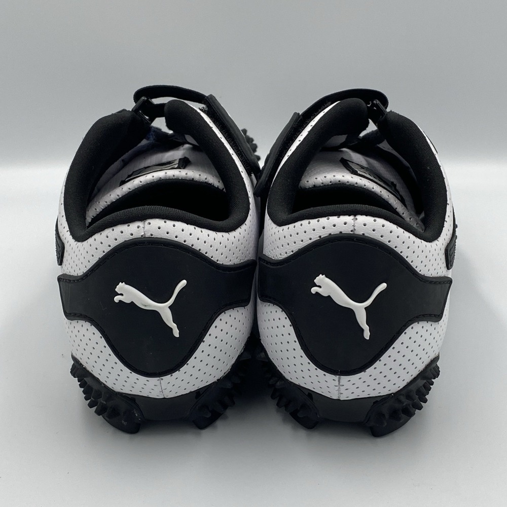 PUMA Mostro Perf White Black Perforated Leather Strap Sneakers Mens 11 397331-01 - Picture 5 of 7